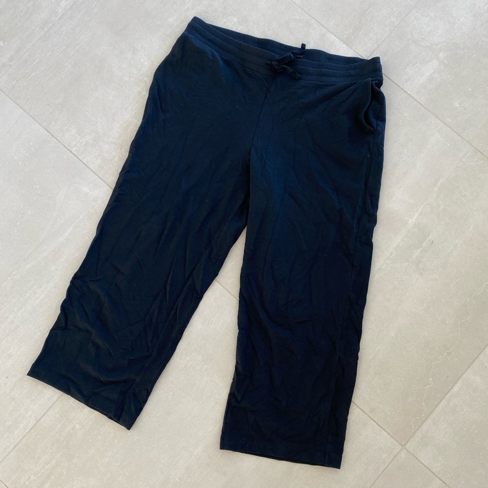 Pure Jill Black Trouser Drawstring Sweats L